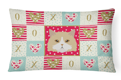 CK5140PW1216 Cat Face Love Fabric Decorative Pillow