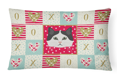 CK5152PW1216 Cat Face Love Fabric Decorative Pillow