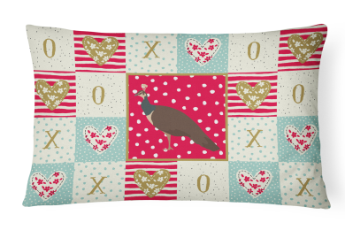 CK5354PW1216 Bird Art Love Fabric Decorative Pillow