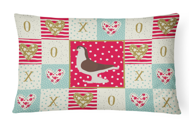 CK5370PW1216 Bird Art Love Fabric Decorative Pillow