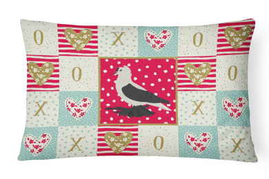 CK5373PW1216 Bird Art Love Fabric Decorative Pillow