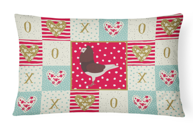 CK5375PW1216 Bird Art Love Fabric Decorative Pillow