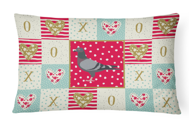 CK5378PW1216 Bird Art Love Fabric Decorative Pillow