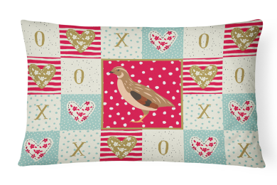 CK5382PW1216 Bird Art Love Fabric Decorative Pillow