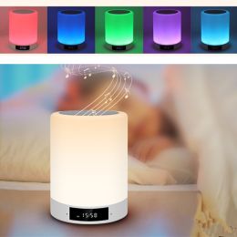 Smart music Speaker Night Light with Alarm