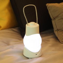 Portable Night Lamp Rechargeable Battery Intelligent Table Lamp Timing Switch Bedroom Bedside Warm Light Creative Eight-tone Box Lamp