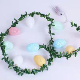 Easter Green Leaf Rattan String Crack Decorative Lights Lamp String