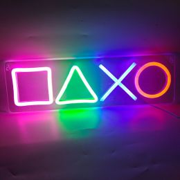 Game Pattern Neon LightsRoom BarHoliday Birthday Game Console Hall Decoration Lights