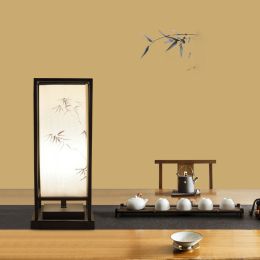 Led Three-color Desk Zen Bamboo Study Chinese Style Ancient Style Lamps