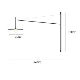 Aisle restaurant creative long pole line strip geometric wall light