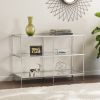 Knox Glam Mirrored Console Table - Chrome