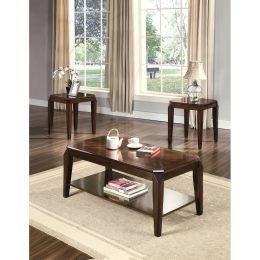 Docila Coffee/End Table Set (3Pc Pk) in Walnut 80655