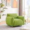 Oversized Arm Chair for Living Room Extra-Deep Lounge Reading Comfy Arm Chair Fabric Single Sofa Chair with Metal Legs Lounging