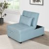 Folding Ottoman Sofa Bed(Green)