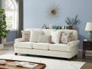 Three-Seat Sofa - Beige Chenille