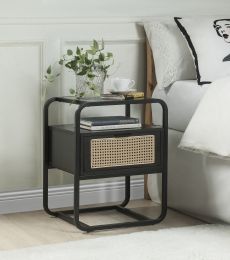 Colson Accent Table ; Black Finish AC01079