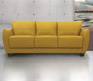 Valeria Sofa; Mustard Leather 54945