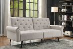 Eiroa Adjustable Sofa; Beige Fabric 58250