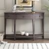 [Not allowed to sell to Wayfair]U-Style Modern Curved Console Table Sofa Table with 3 drawers and 1 Shelf for Hallway; Entryway; Living Room