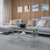 Tempered Glass Coffee Table Clear Table Transparent Coffee Table for Room