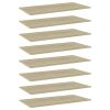 Bookshelf Boards 8 pcs Sonoma Oak 31.5"x11.8"x0.6" Chipboard