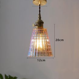 Brass-glass Shop Light Japanese Vintage Nordic Chandelier