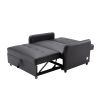 Orisfur. 51" Convertible Sleeper Bed; Adjustable Oversized Armchair with Dual USB Ports for Small Space