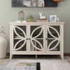 U-style; Accent Storage Cabinet Wooden Cabinet with Adjustable Shelf for Entryway; Living Room; Bedroom