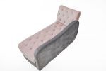 New+Pink adjustable living room sofa bed with storage cushions including a pillow