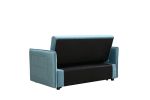 MEGA Pull Out Sofa Bed; Modern Adjustable Pull Out Bed Lounge Chair with 2 Side Pockets; 2 Pillows for Home Office