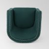 Leily Modern Fabric Swivel Chair; Green