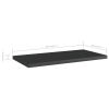 Bookshelf Boards 8 pcs High Gloss Black 15.7"x7.9"x0.6" Chipboard