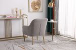 Modern Mid Century Chair Tufted Sherpa Armchair for Living Room Bedroom Office Easy Assemble