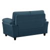 2-Seat Cloud Couch Loveseat sofa for Living Room; Bedroom; Office; Blue