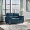 2-Seat Cloud Couch Loveseat sofa for Living Room; Bedroom; Office; Blue