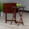 Darlene 2-Pc Snack Table Set, Walnut