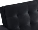 Square Arms; Modern Velvet Upholstered Sofa Bed (78&quot;Lx37&quot;Wx34&quot;H)