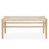 Indoor Bench with Paper Cord; Rubber Wood Legs (39.5'x14.5'x17.5')