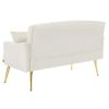 CREAM WHITE 2 SEATER SOFA