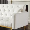 WHITE Convertible Folding Futon Sofa Bed ; Sleeper Sofa Couch for Compact Living Space.