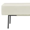 Contemporary Style Bedroom Velvet Upholstered Bench; Beige; ( 45'' x13''x 17'')