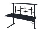 Canzi Gaming Table w/USB Port; Black Finish AL