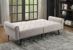 Eiroa Adjustable Sofa; Beige Fabric 58250