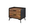 Jiranty Accent Table; Walnut & Black Finish 97972