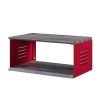 Cargo Accent Table w/Wall Shelf in Red AC00361