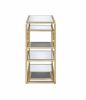 Astrid Sofa Table in Gold &amp; Mirror 81093