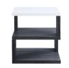 Pancho End Table; Gray & White High Gloss 82172