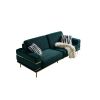 Modern Velvet Sofa for Living Room Green Color