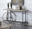 Francie Sofa Table in Oak &amp; Antique Gray 82863