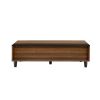 Avala Coffee Table w/Lift Top; Walnut &amp; Black 83140